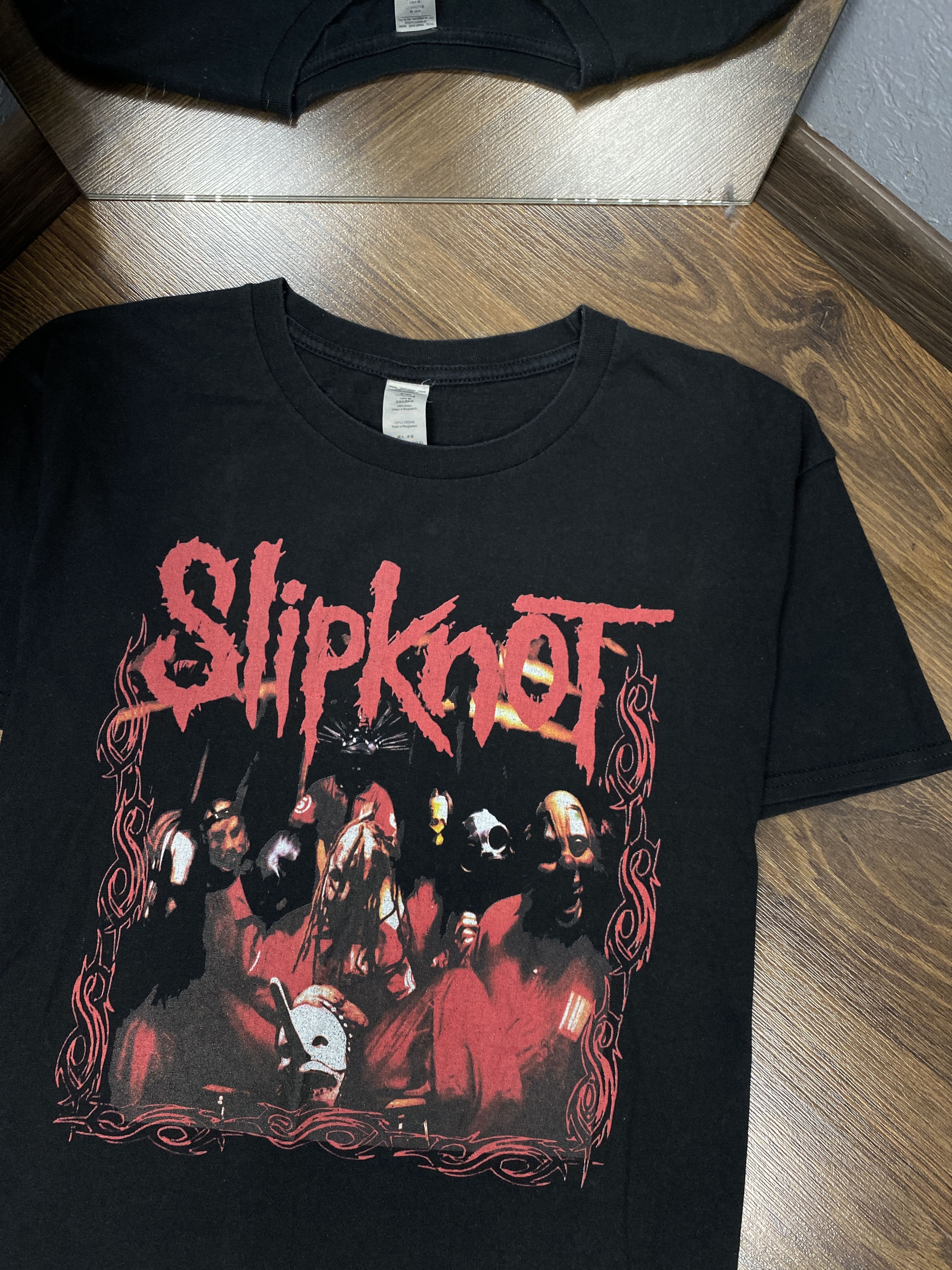 Band Tees Slipknot Vintage Mens Rock Band T-Shirt Size US L / EU 52-54 / 3 - 2 Thumbnail