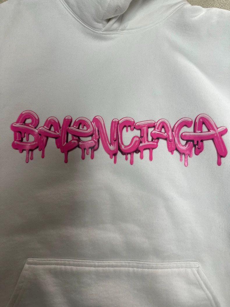 Balenciaga Balenciaga Slime monogrammed logo hooded sweatshirt 2502-Ne Size US S / EU 44-46 / 1 - 3 Thumbnail