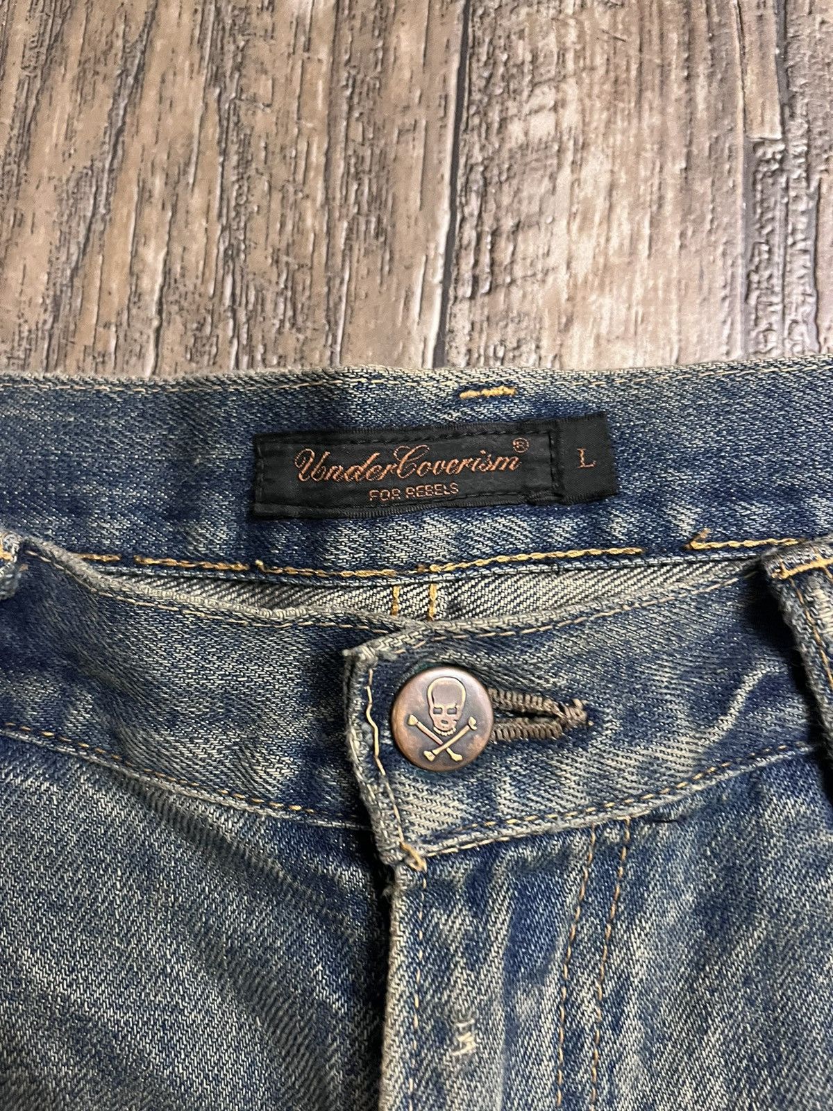Jun Takahashi × Undercover Undercover 68 Red Yarn Denim Size US 32 / EU 48 - 6 Thumbnail