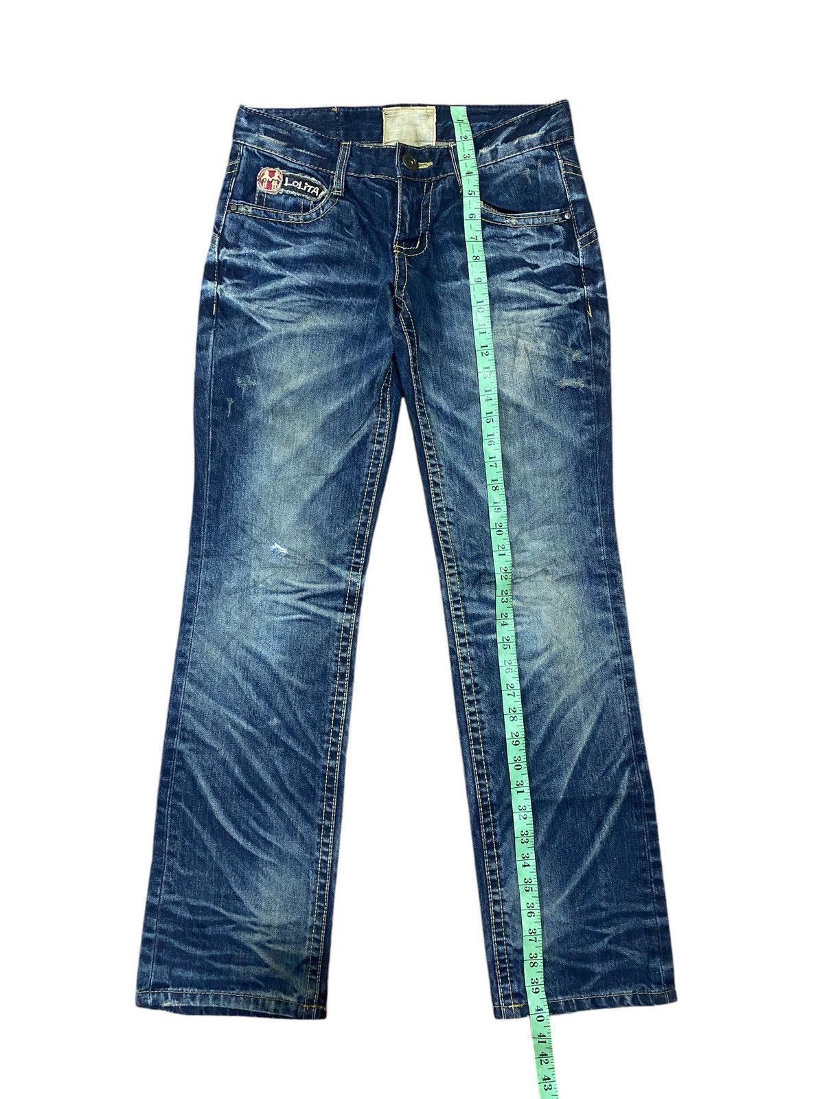 Vintage Vintage Lolita Distress Denim Jeans Size US 32 / EU 48 - 19 Thumbnail