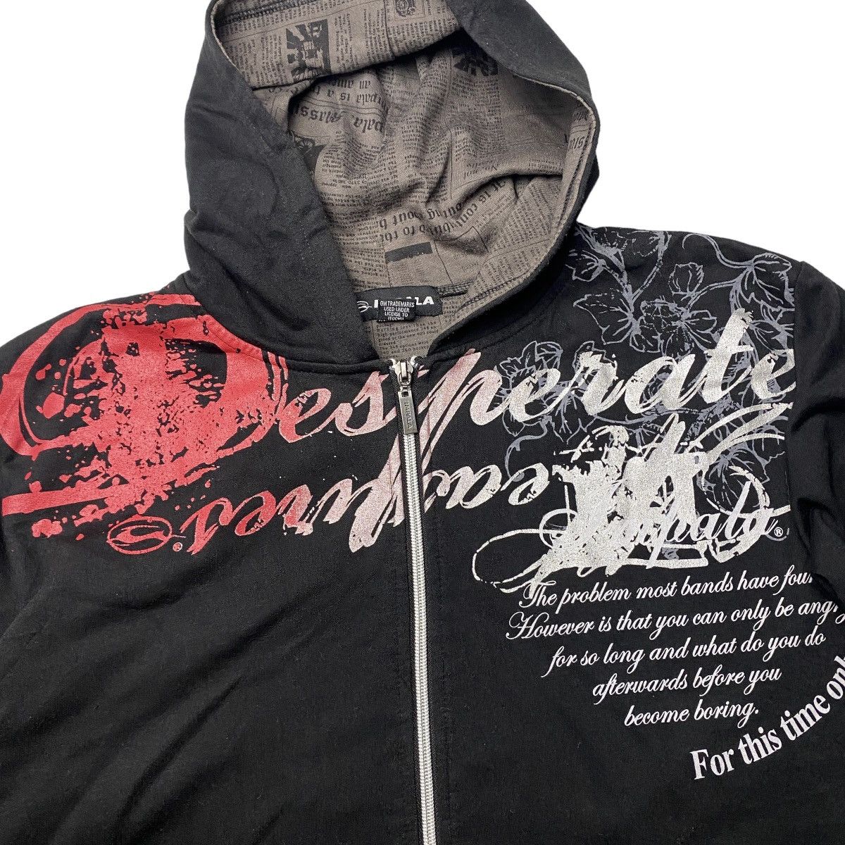 Hysteric Glamour 2000's Impala Desperate Poem Tattoo Hoodie Size US L / EU 52-54 / 3 - 2 Thumbnail
