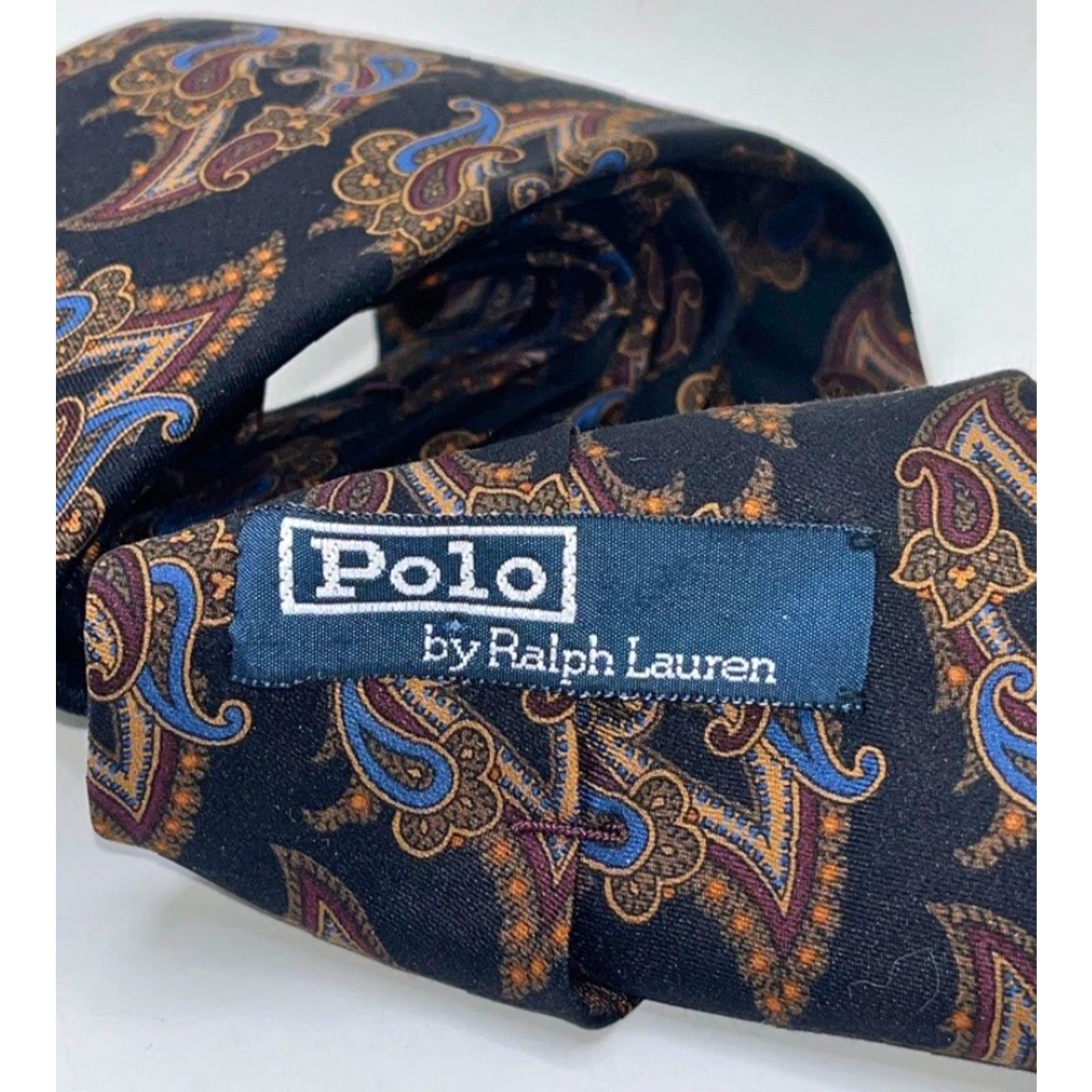 Polo Ralph Lauren VINTAGE Polo Ralph Lauren Paisley Silk Tie Handmade USA Mens Neckwear Indulgent Classic Size US M / EU 48-50 / 2 - 7 Thumbnail