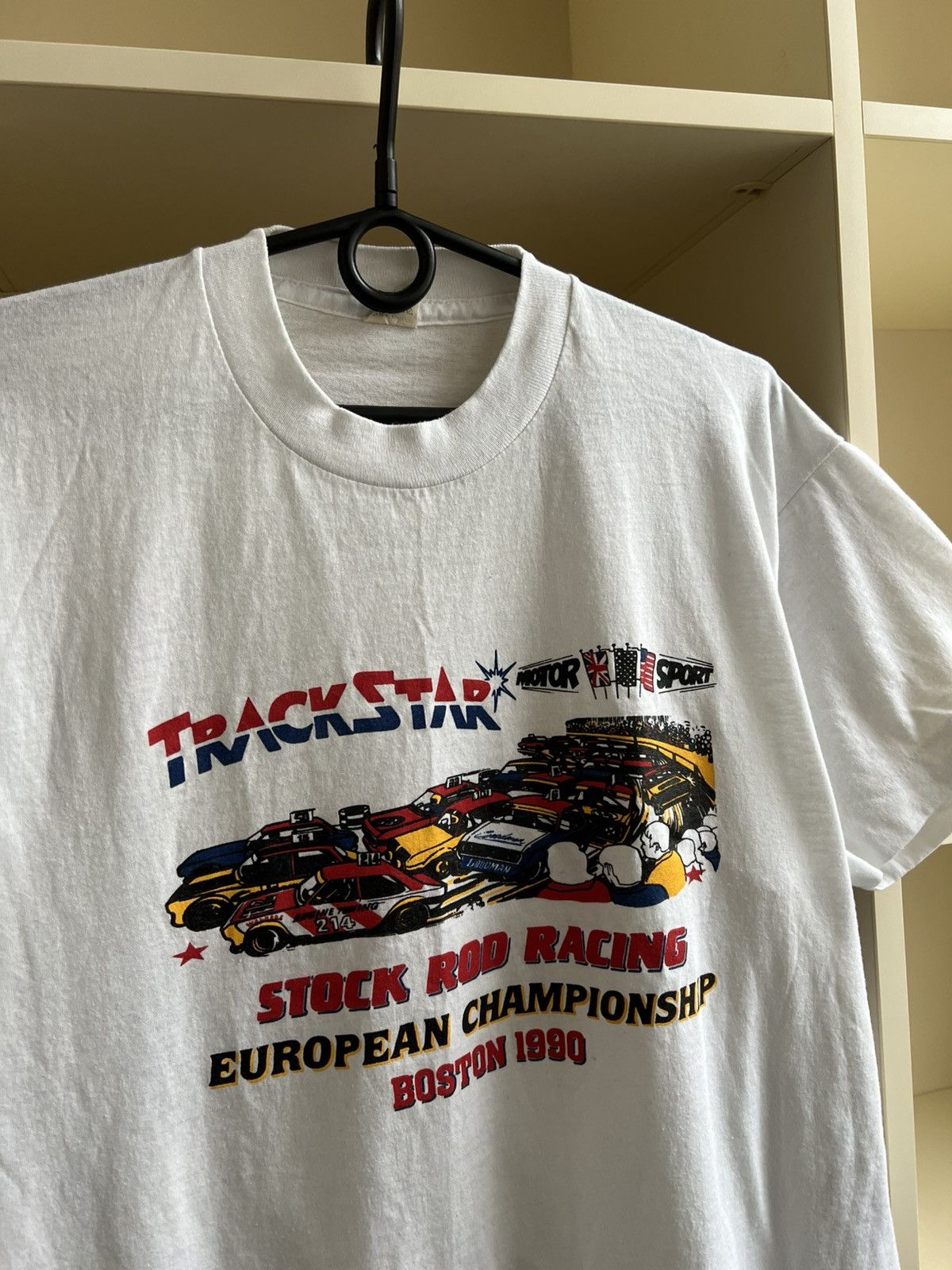 Vintage Vintage 1990 Stock Rod Racing Boston T-Shirt RARE Size US XL / EU 56 / 4 - 5 Thumbnail