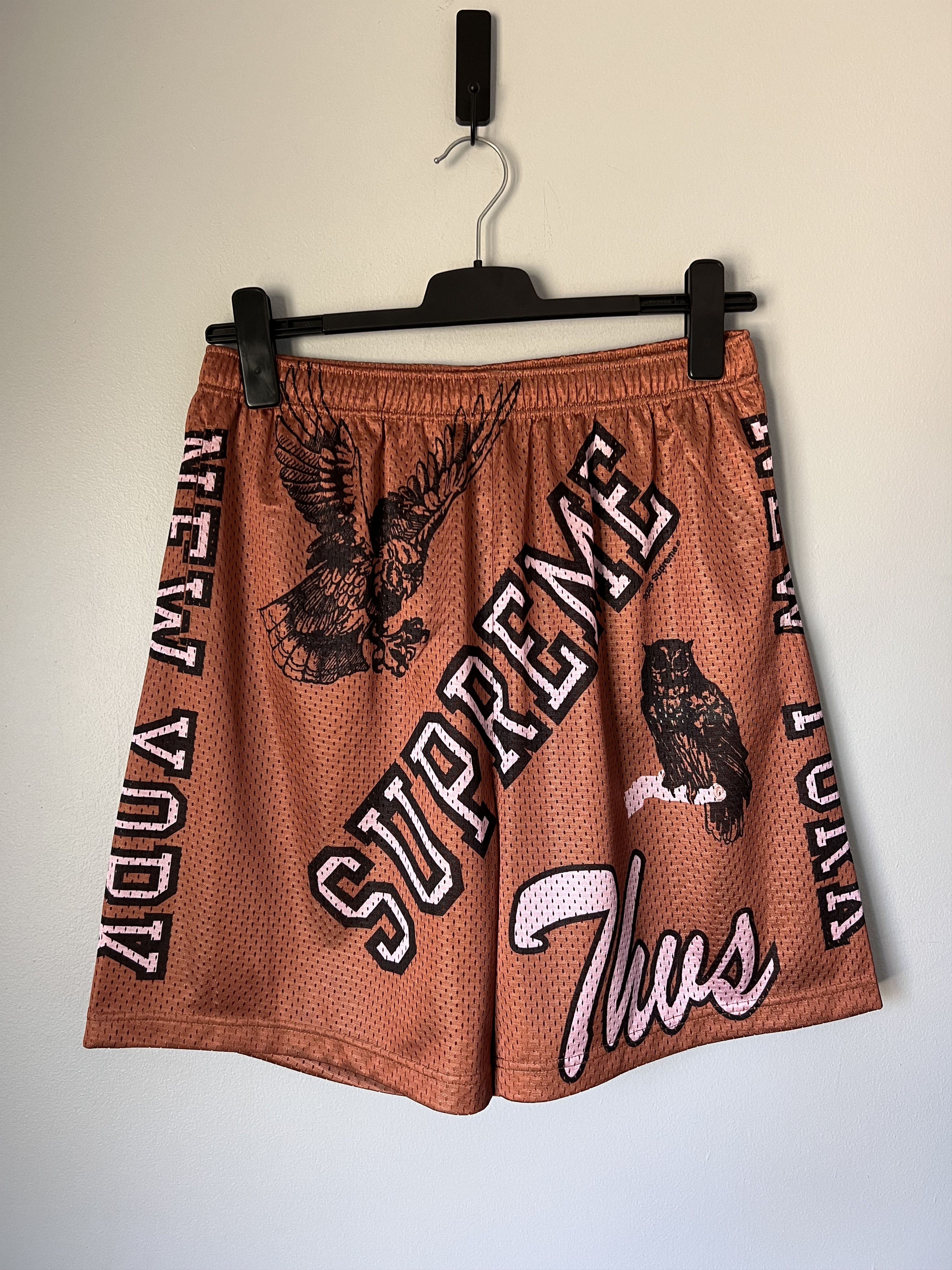 Mサイズ supreme varsity mesh short rust Buy Supreme Varsity Mesh