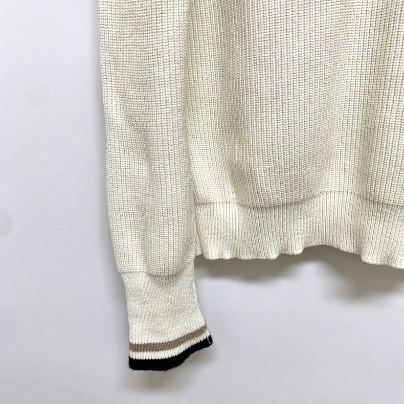 Louis Vuitton Louis Vuitton Creamy white V-neck sweater Size US S / EU 44-46 / 1 - 5 Thumbnail