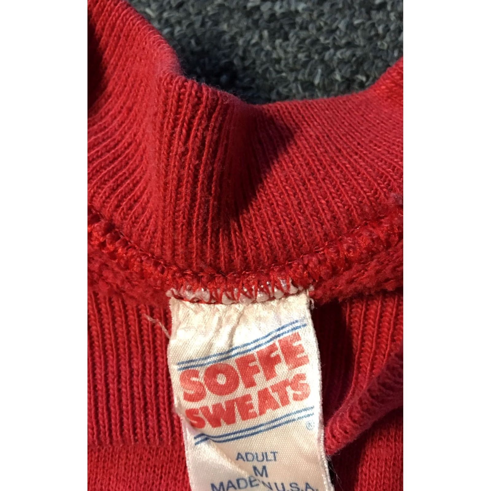 Soffe VINTAGE Soffe Sweatshirt Military Red M USA 80s 90s Grunge Barvo Braves 8th BN 2nd BDE Navy Marine Army College Urban Punk Hip Hop Retro USA Mens Size US M / EU 48-50 / 2 - 4 Thumbnail