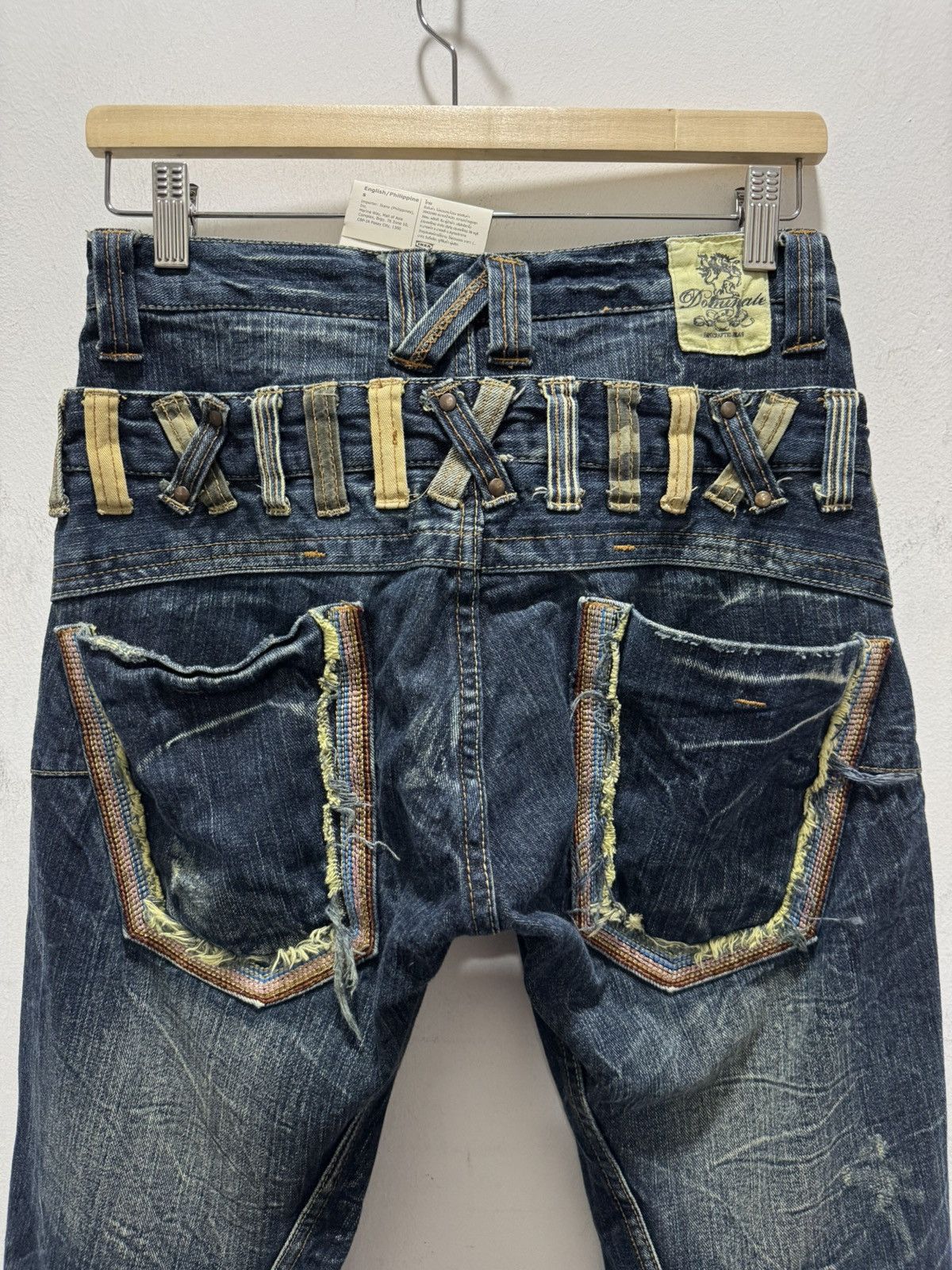 Japanese Brand JAPANESE DESIGN DOMINATE PUNK STYLE CURVED DISTRESSED JEANS Size US 28 / EU 44 - 3 Thumbnail