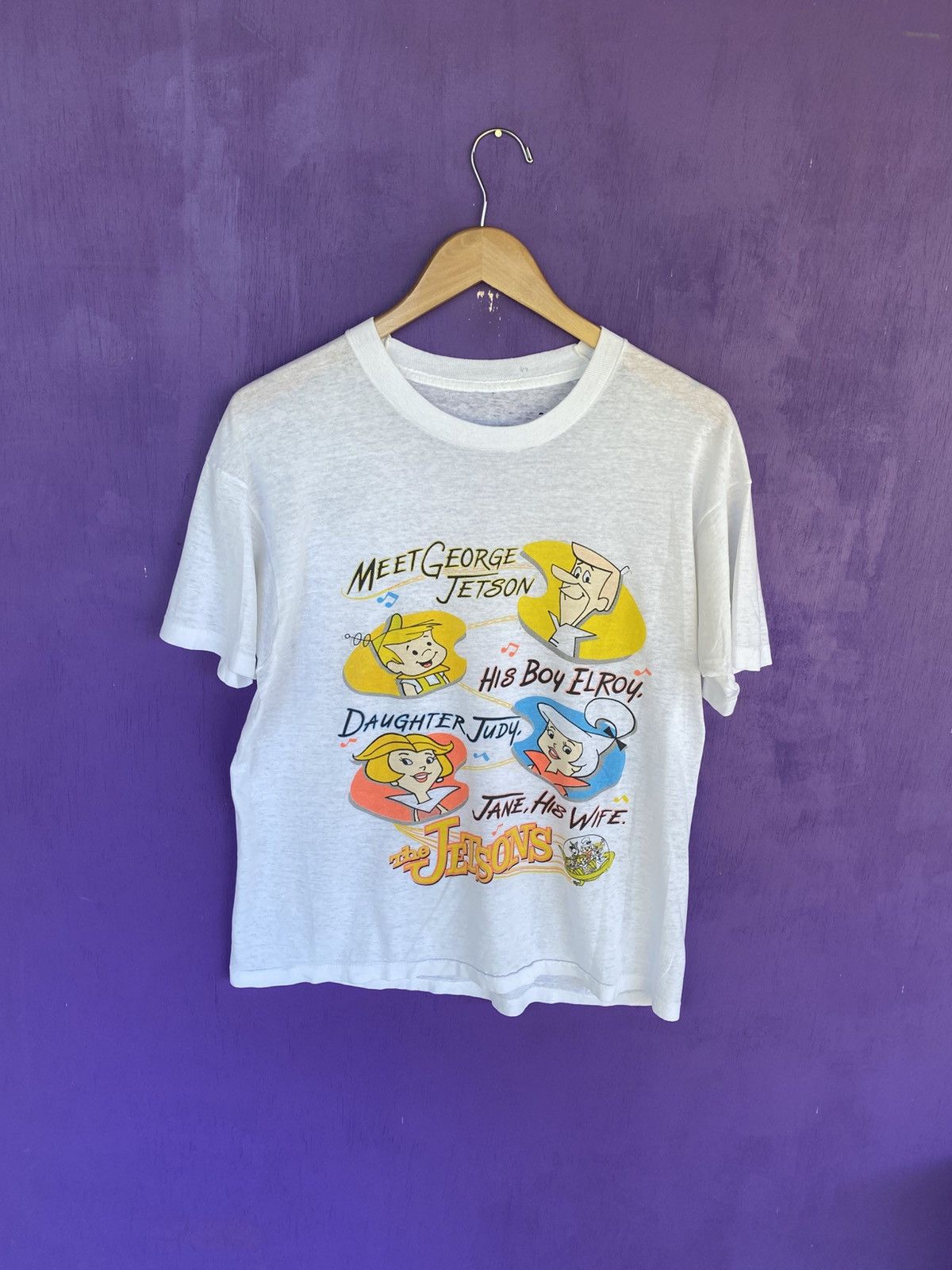 Vintage 80s The Jetsons family cartoon t-shirt
