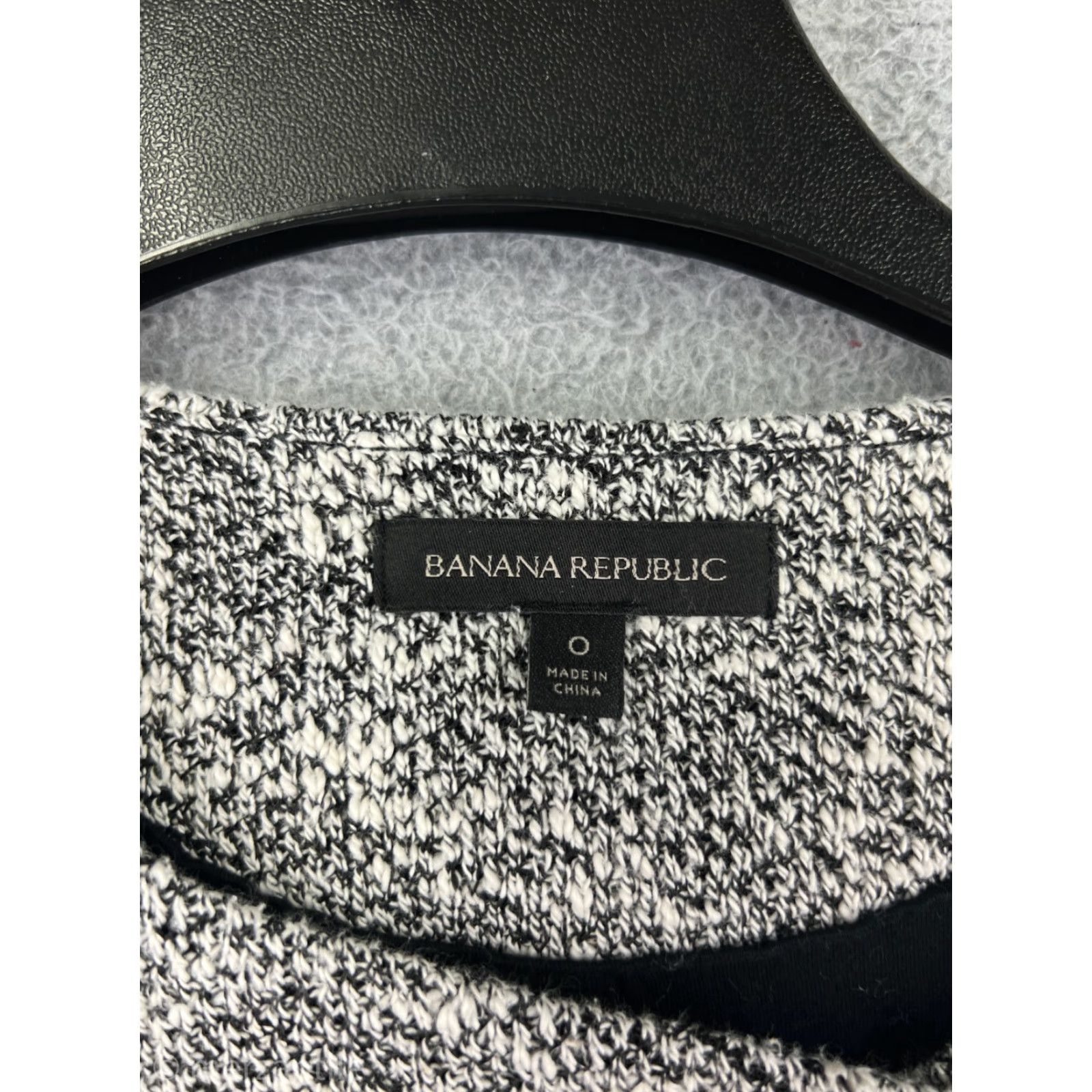 Banana Republic Banana Republic Jacket Women 0 White Black Asymmetric Full Zip Cotton Crop Treny Womens Size XS / US 0-2 / IT 36-38 - 3 Thumbnail
