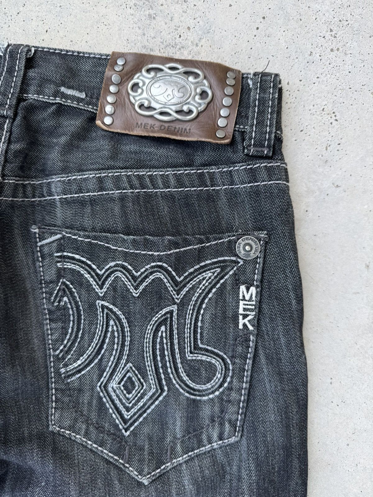 Mek Denim 2000s MEK Denim y2k Baggy Jeans jnco style Size US 32 / EU 48 - 3 Thumbnail