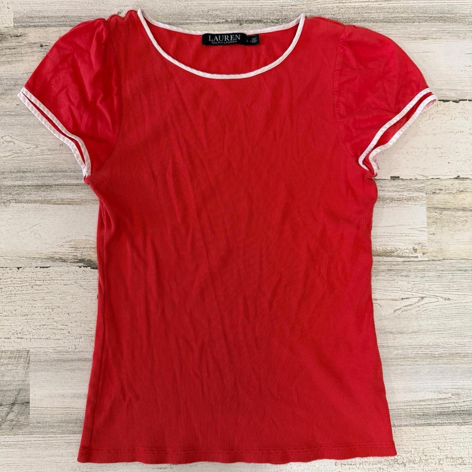 Lauren Ralph Lauren Ralph Lauren Orange Baby Top Large Size L / US 10 / IT 46 - 3 Thumbnail