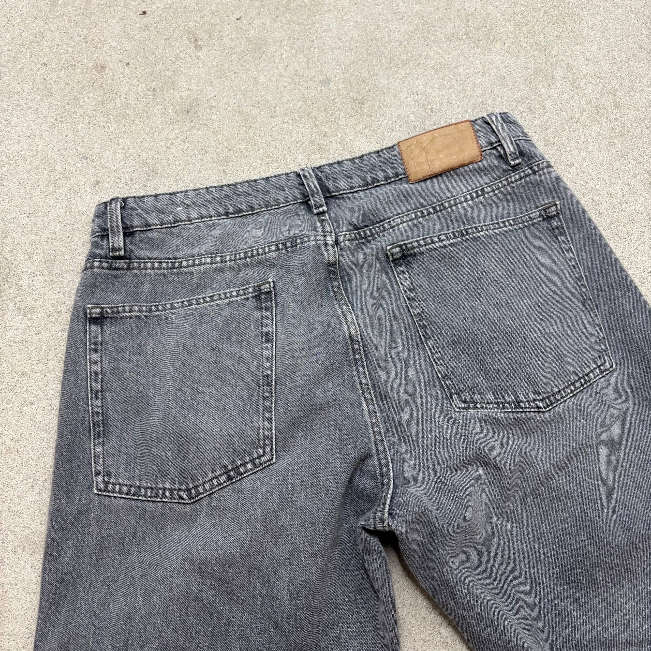 Japanese Brand Custom gray Baggy Distressed Jeans Painted Wide Leg Size US 32 / EU 48 - 4 Thumbnail