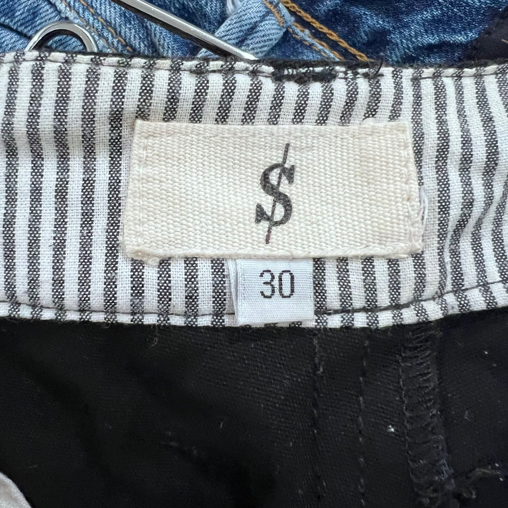 Other Satcas Ash Limited Folded Pinstripe Chino Pants - Black Size US 30 / EU 46 - 6 Thumbnail