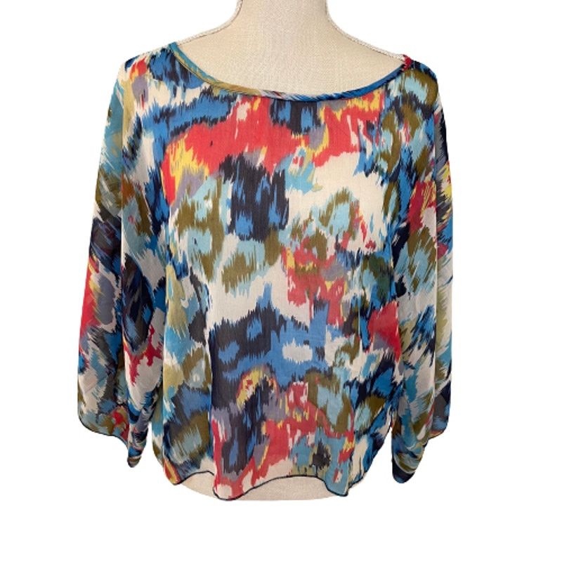 Vintage Havana Vintage Havana Sheer Floral Rayon Blouse, M Size M / US 6-8 / IT 42-44 - 1 Thumbnail