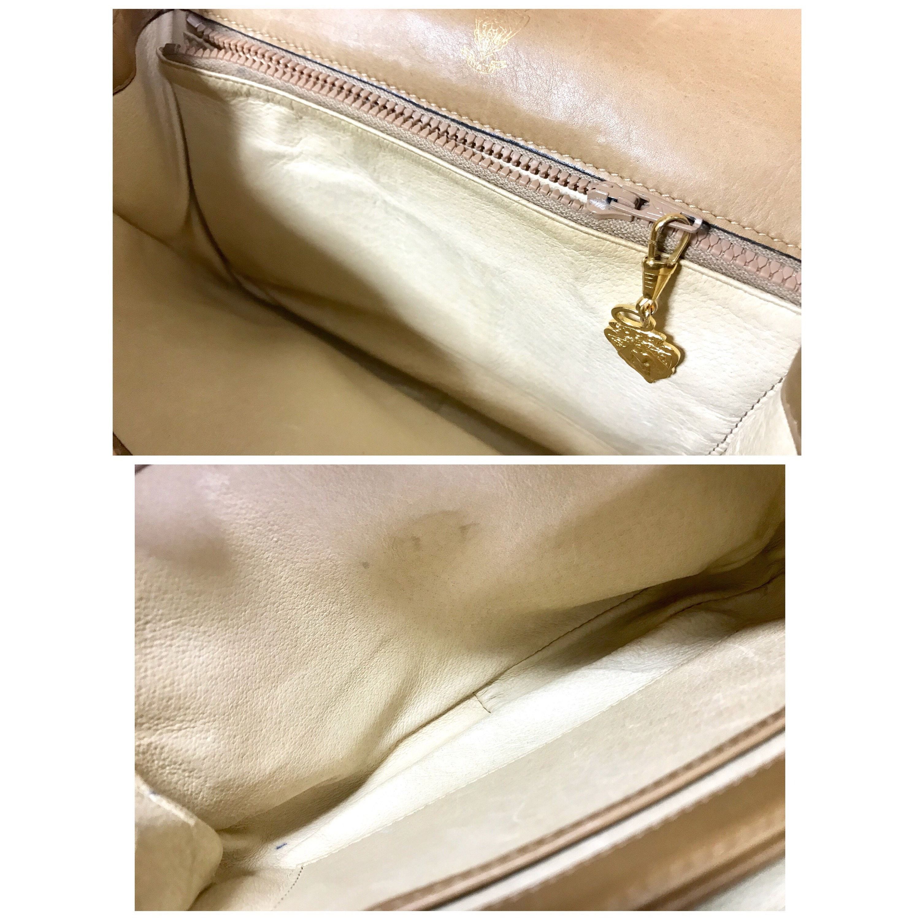 Gucci Vintage Gucci nude brown shoulder bag with gg mark Size ONE SIZE - 9 Thumbnail