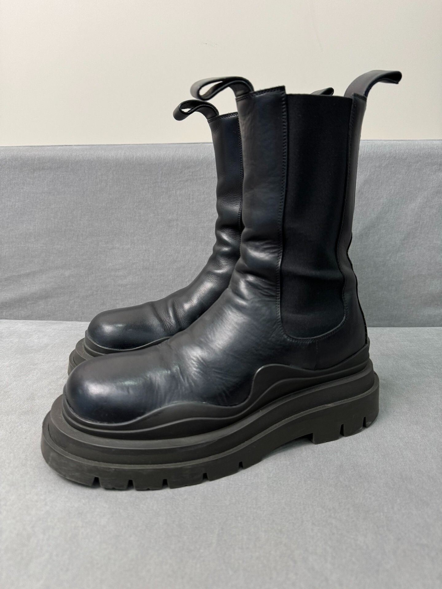 Bottega Veneta Bottega Veneta Brown Platform Chelsea Boots Size US 9 / EU 42 - 1 Thumbnail