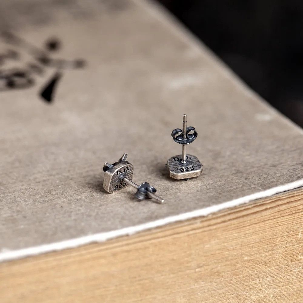 Jewelry Owl Bird Stud Earrings 925 Sterling Silver Ear Gift Size ONE SIZE - 5 Thumbnail