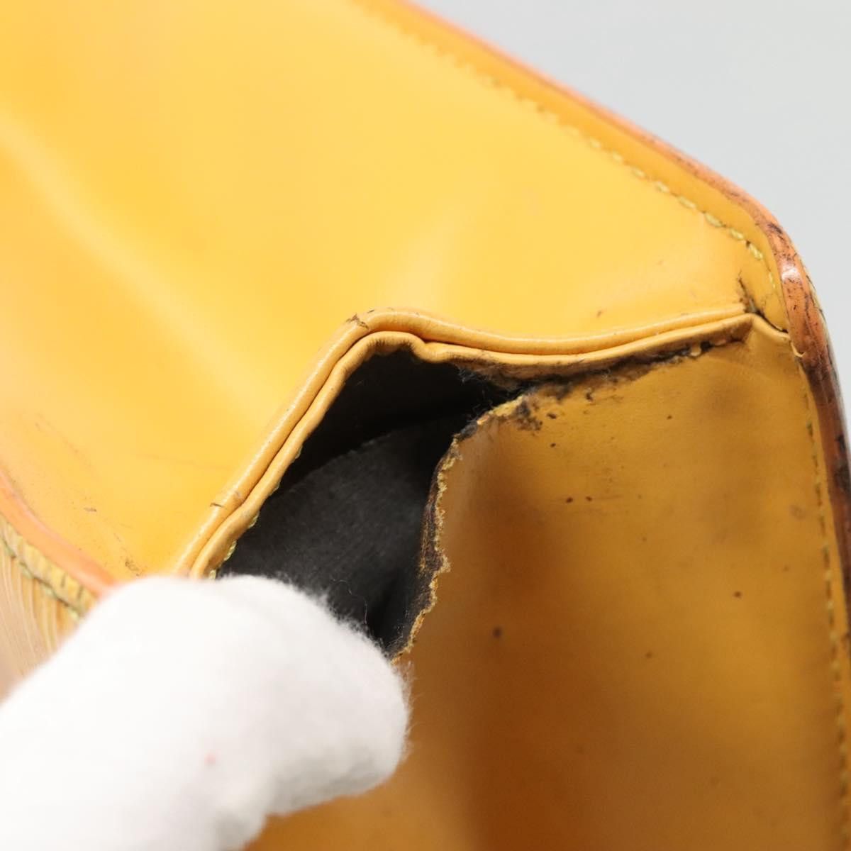 Louis Vuitton LOUIS VUITTON Epi Sac Plat Hand Bag Yellow M52079 Size ONE SIZE - 9 Thumbnail