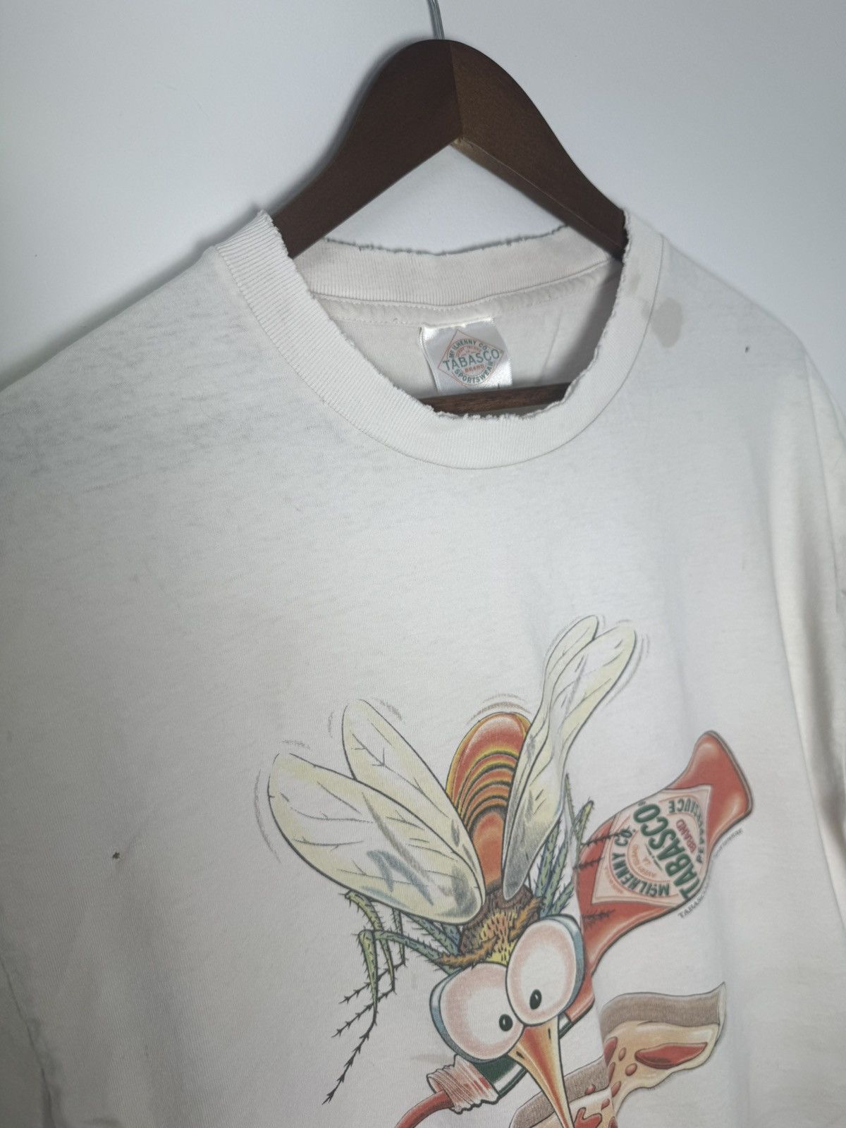 Band Tees 90’s THRASHED Tabasco Hot Sauce Tee Size US L / EU 52-54 / 3 - 9 Thumbnail