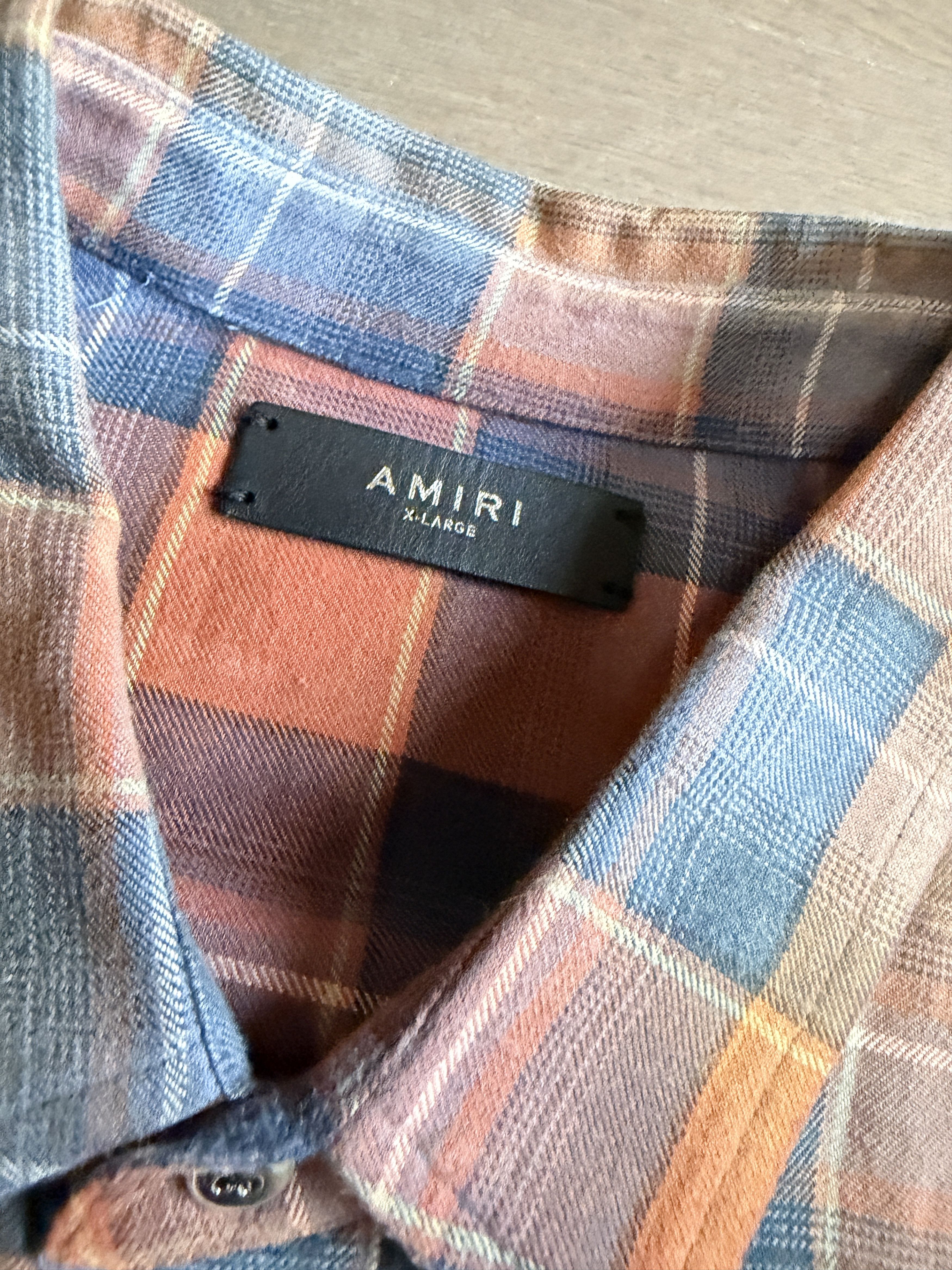 Amiri Amiri Faded Plaid Flannel Shirt XL Size US XL / EU 56 / 4 - 3 Thumbnail