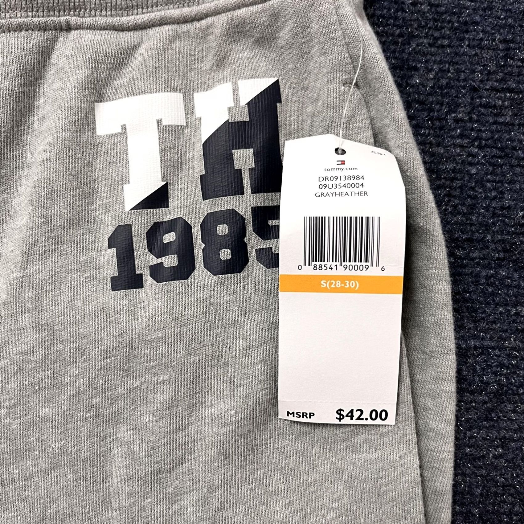 Tommy Hilfiger Tommy Hilfiger Pajama Pants Mens Small Gray Heather Jersey Lounge Drawstring TH 1985 Size US S / EU 44-46 / 1 - 3 Thumbnail