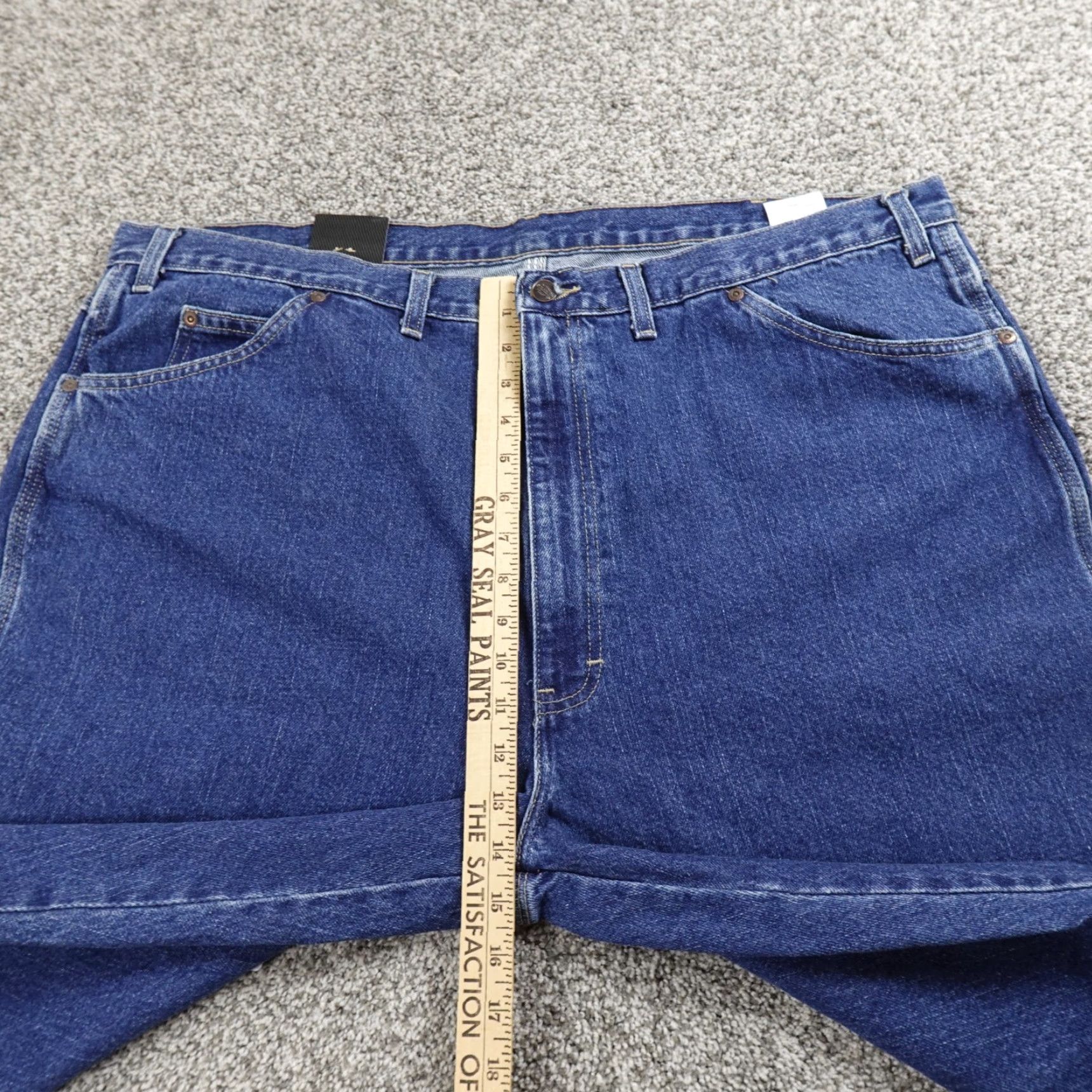 Dickies Dickies Jeans Mens 44X32 Dark Blue Denim Cargo Work Pants Carpenter Utility Jeans Regular Straight Men XS? Size US 44 / EU 60 - 6 Thumbnail