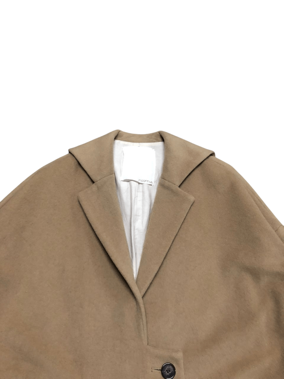 Japanese Brand Inconnue Wool Over Coat Nice Design Size M / US 6-8 / IT 42-44 - 6 Thumbnail