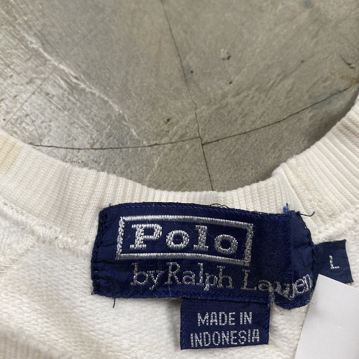 Polo Ralph Lauren × RRL Ralph Lauren × Vintage Grail 90s Polo RL Big Pony Logo Boxy Crewneck Size US L / EU 52-54 / 3 - 8 Thumbnail