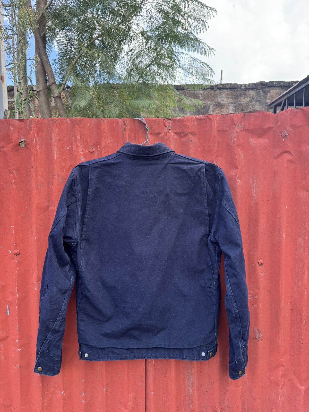 Carhartt Vintage Carhartt detroit blue unlined EJ196MDT Medium Jacket Size US M / EU 48-50 / 2 - 10 Thumbnail