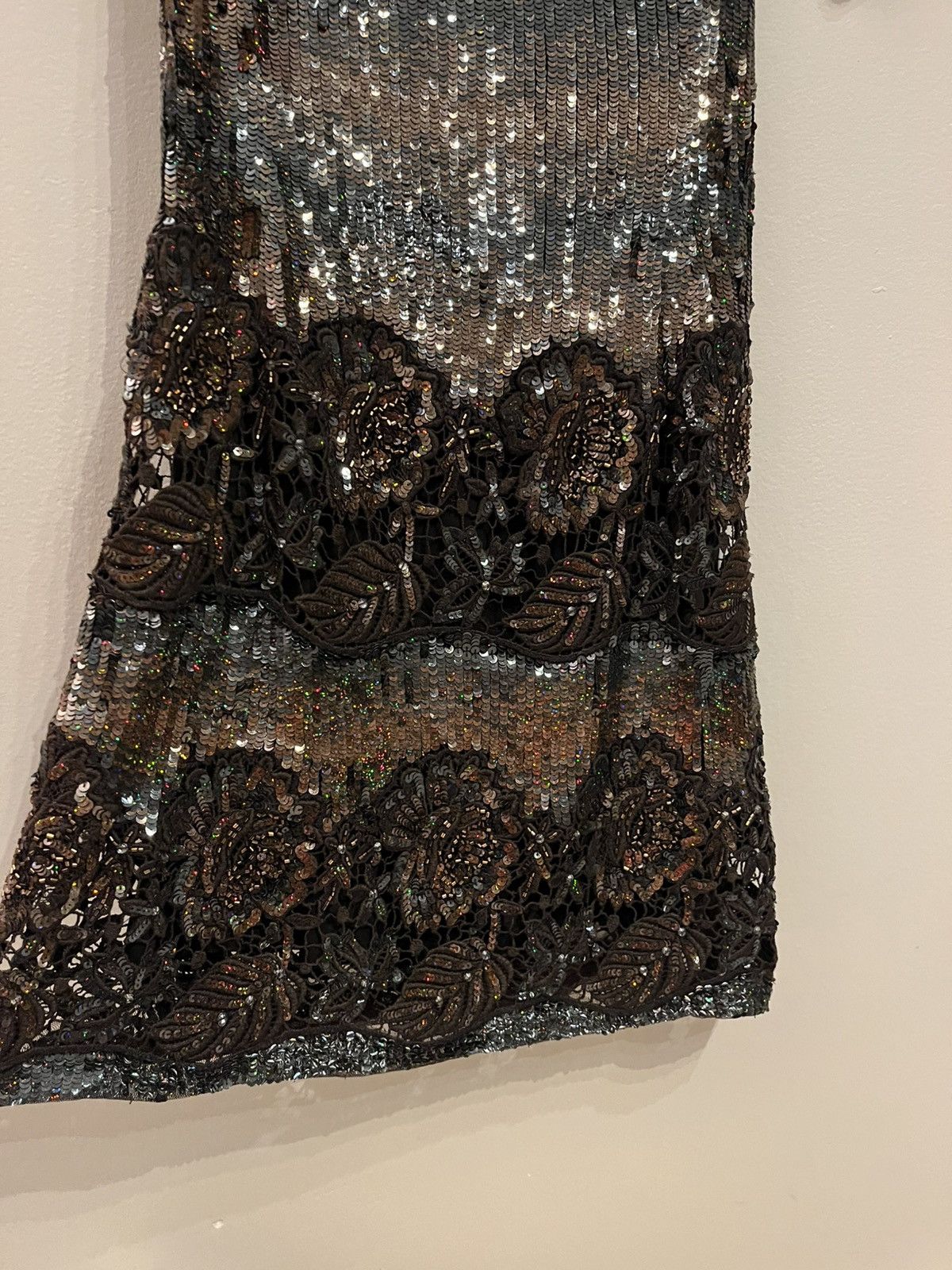 Blumarine Chocolate brown Blumarine dress with sequins vintage Size S / US 4 / IT 40 - 8 Thumbnail