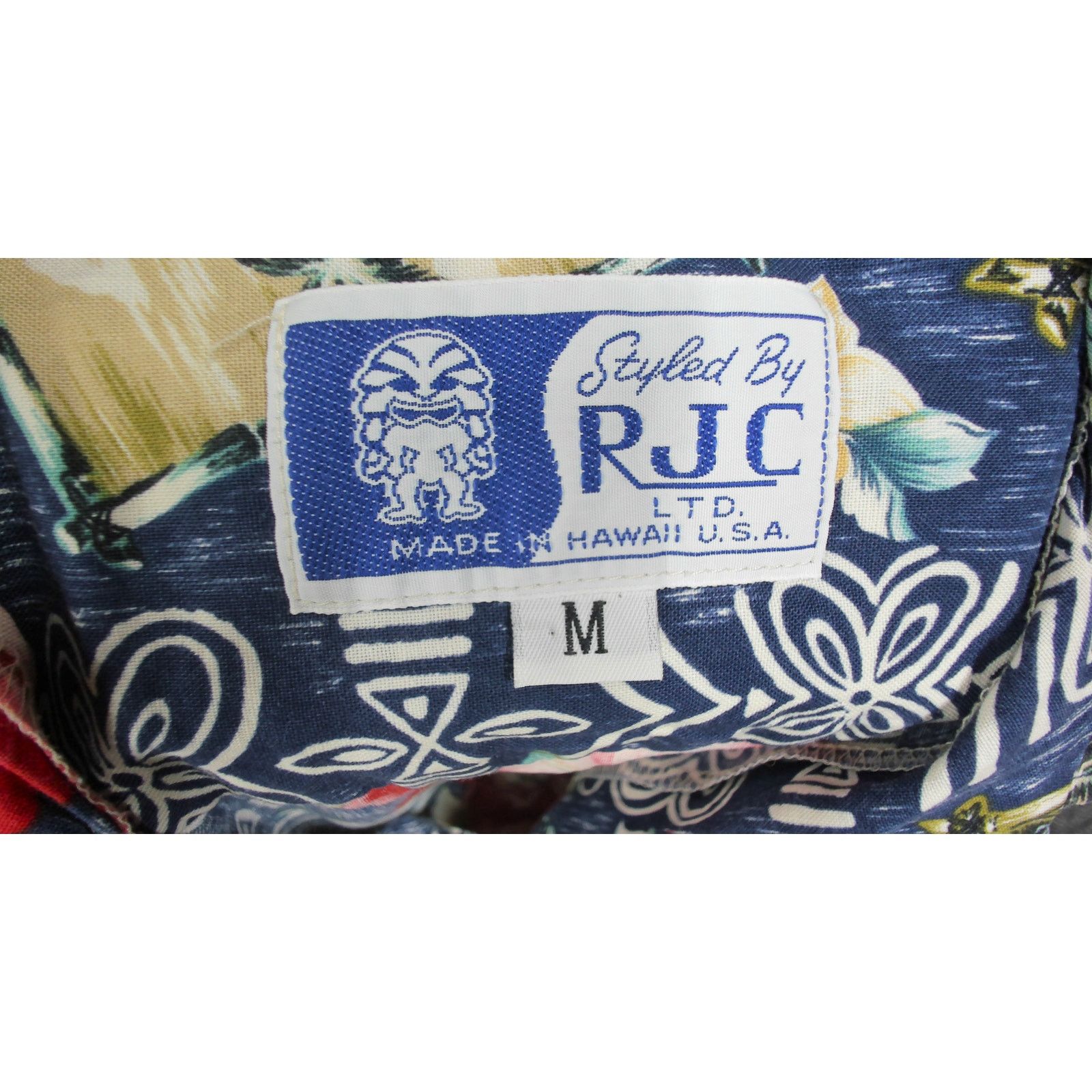 Vintage RJC Vintage 80s Single Stitch Ukulele Hawaiian Shirt Size US M / EU 48-50 / 2 - 6 Thumbnail