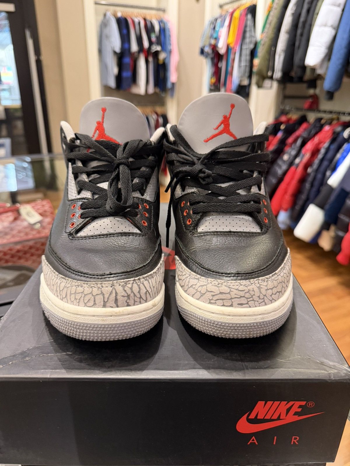 Jordan Brand Jordan 3 Retro OG ‘Black Cement (2024)’ Size US 10 / EU 43 - 5 Thumbnail