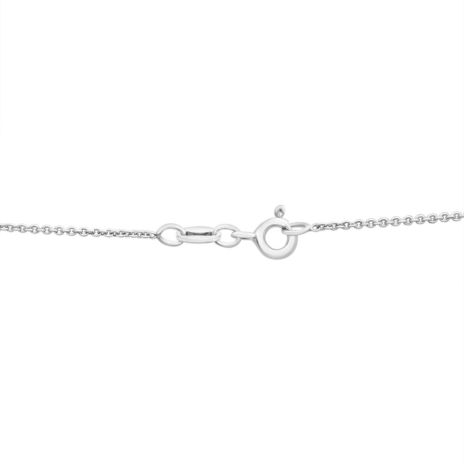Macys Macy’s Diamond Heart Pendant Necklace – Sterling Silver Size ONE SIZE - 5 Thumbnail