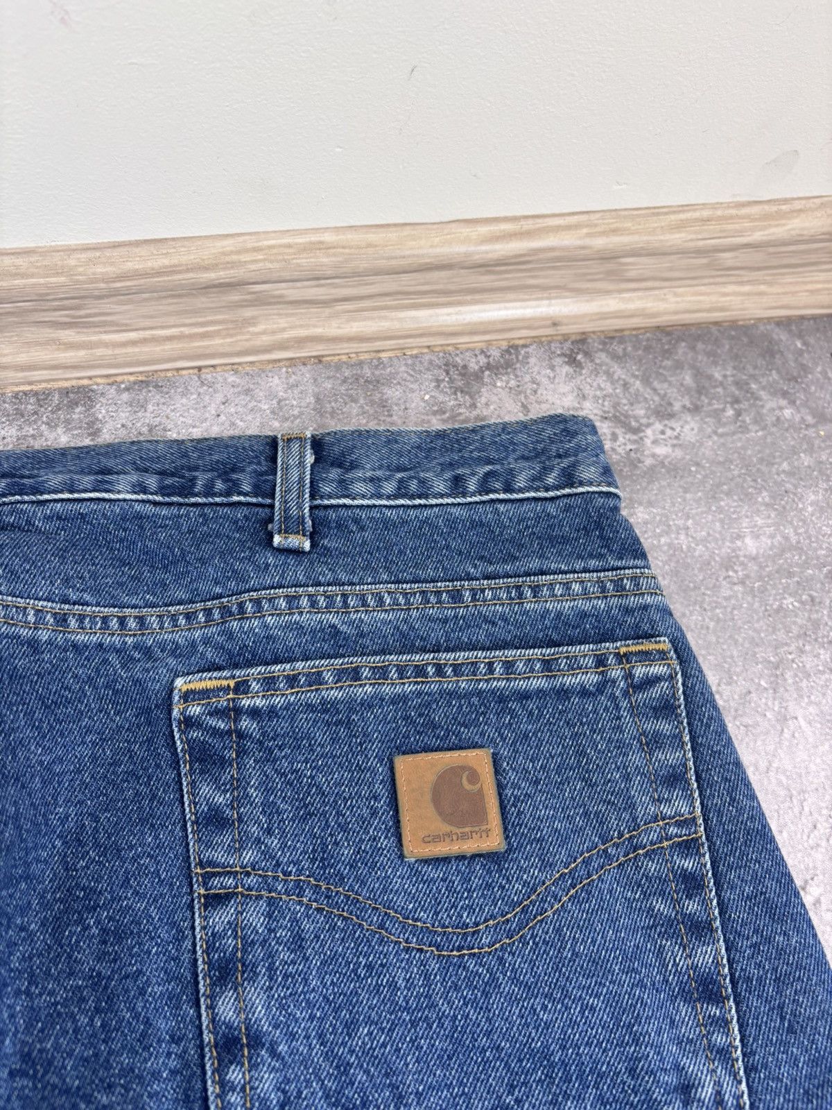 Carhartt Carhartt Men’s Denim Jeans Blue Flannel Plaid Lining Size US 38 / EU 54 - 8 Thumbnail