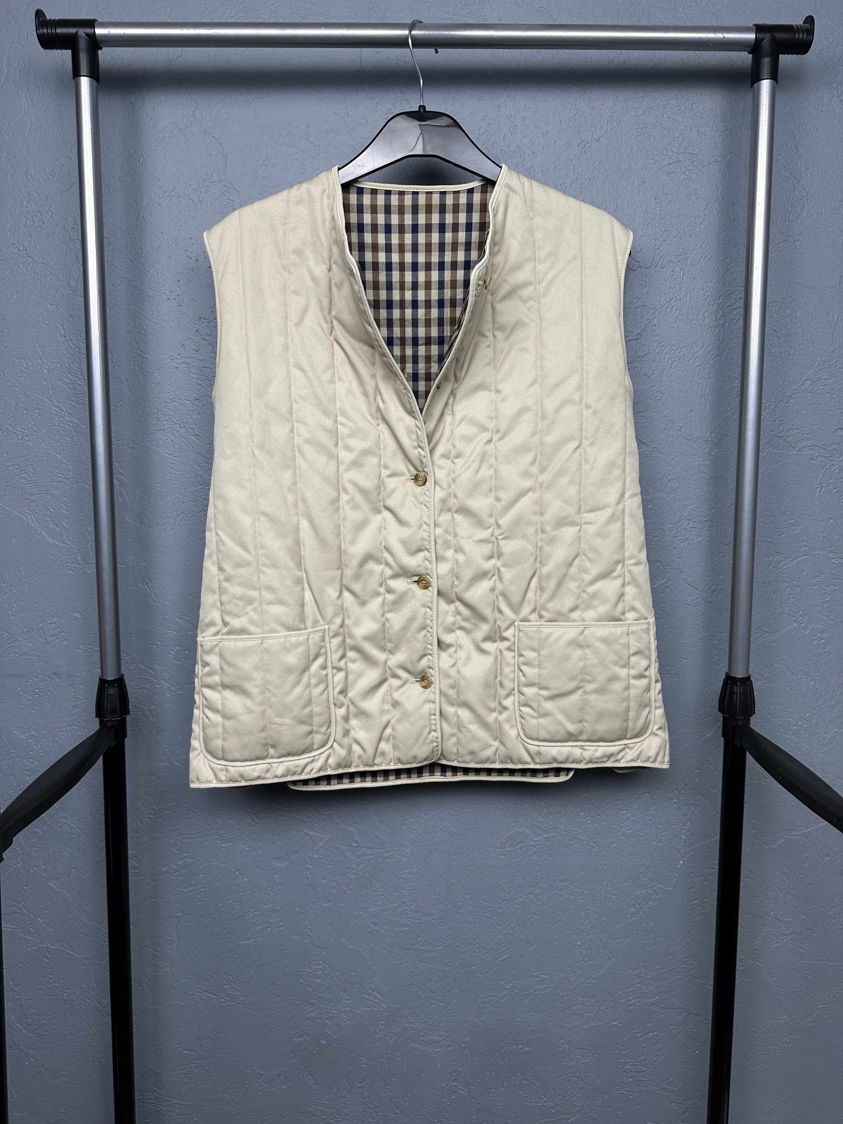 Aquascutum Aquascutum Vintage Womens Reversible Quilted Vest Size XL / US 12-14 / IT 48-50 - 5 Thumbnail