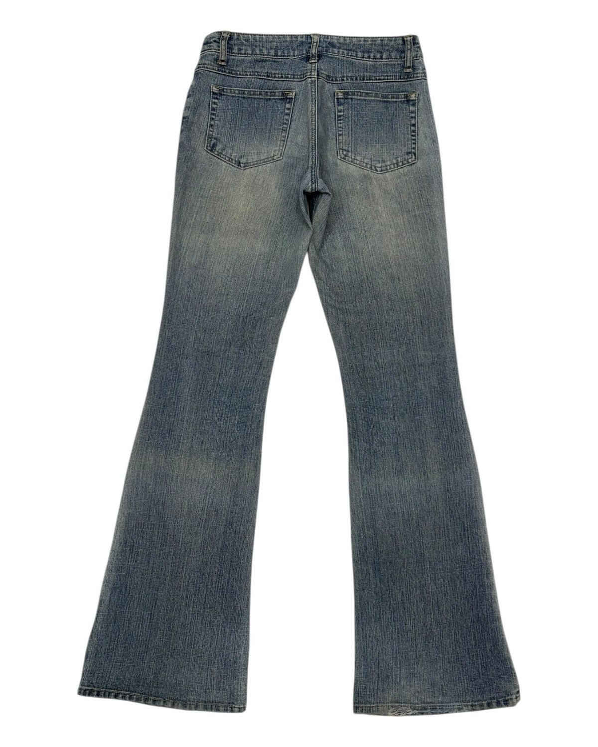 If Six Was Nine × Japanese Brand Vintage Flare Jeans Japanese J-Honey Faded Distress Jean Size 28" / US 6 / IT 42 - 8 Thumbnail