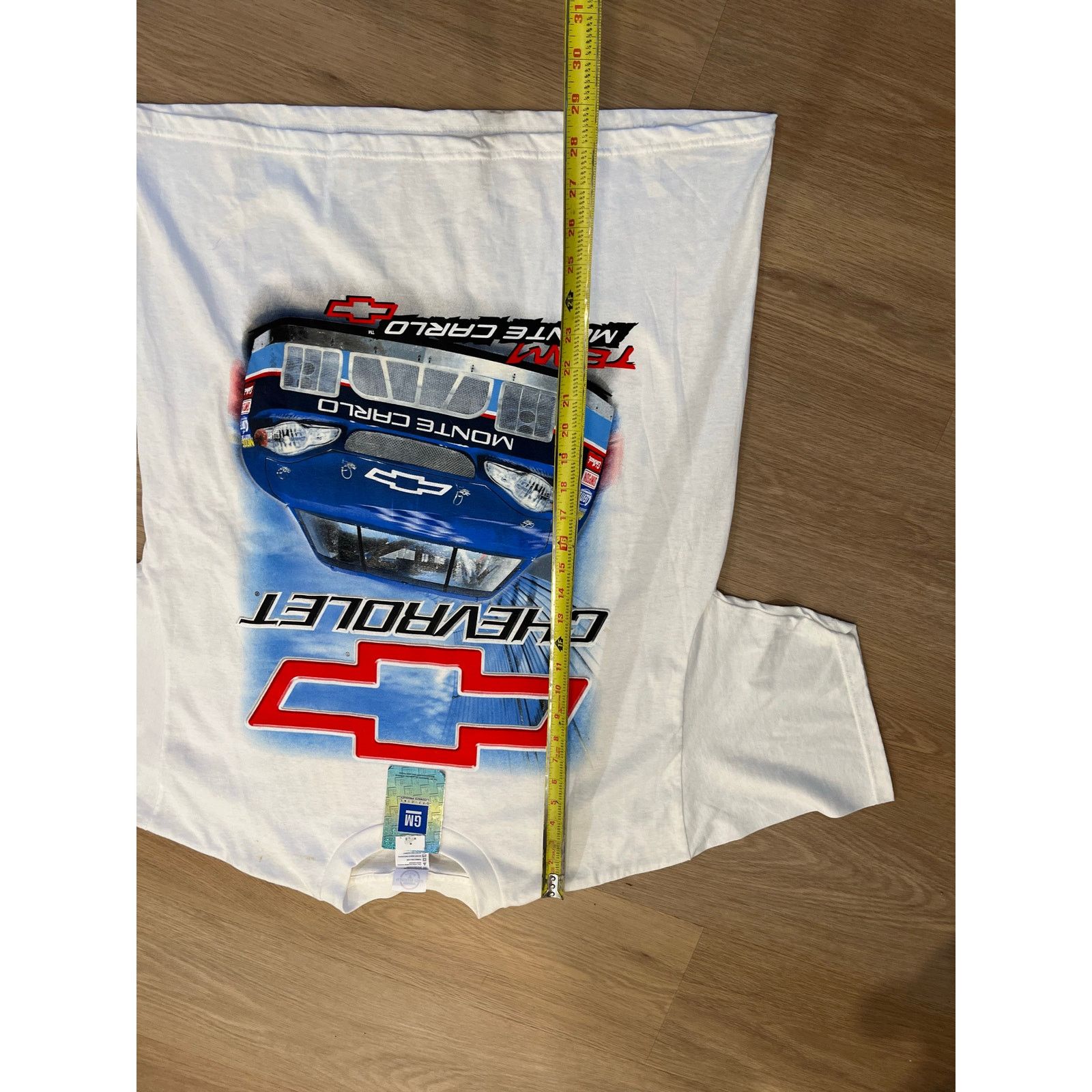 NASCAR Vintage Nascar T Shirt Adult XL White Chevrolet Size US XL / EU 56 / 4 - 2 Thumbnail