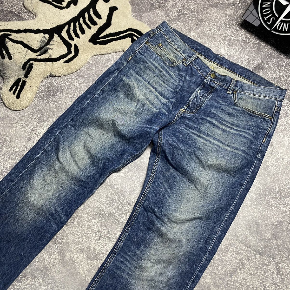 Vintage Vintage Carhartt Wip Patch Logo Blue Streetwear denim jeans Size US 34 / EU 50 - 12 Thumbnail