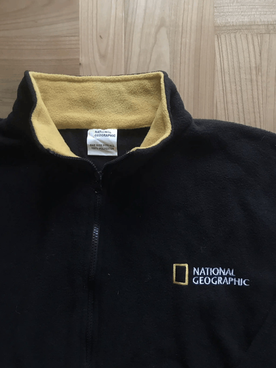 National Geographic Animal Sweatshirt, Men's Size Medium cotton white type Vintage Second Hand