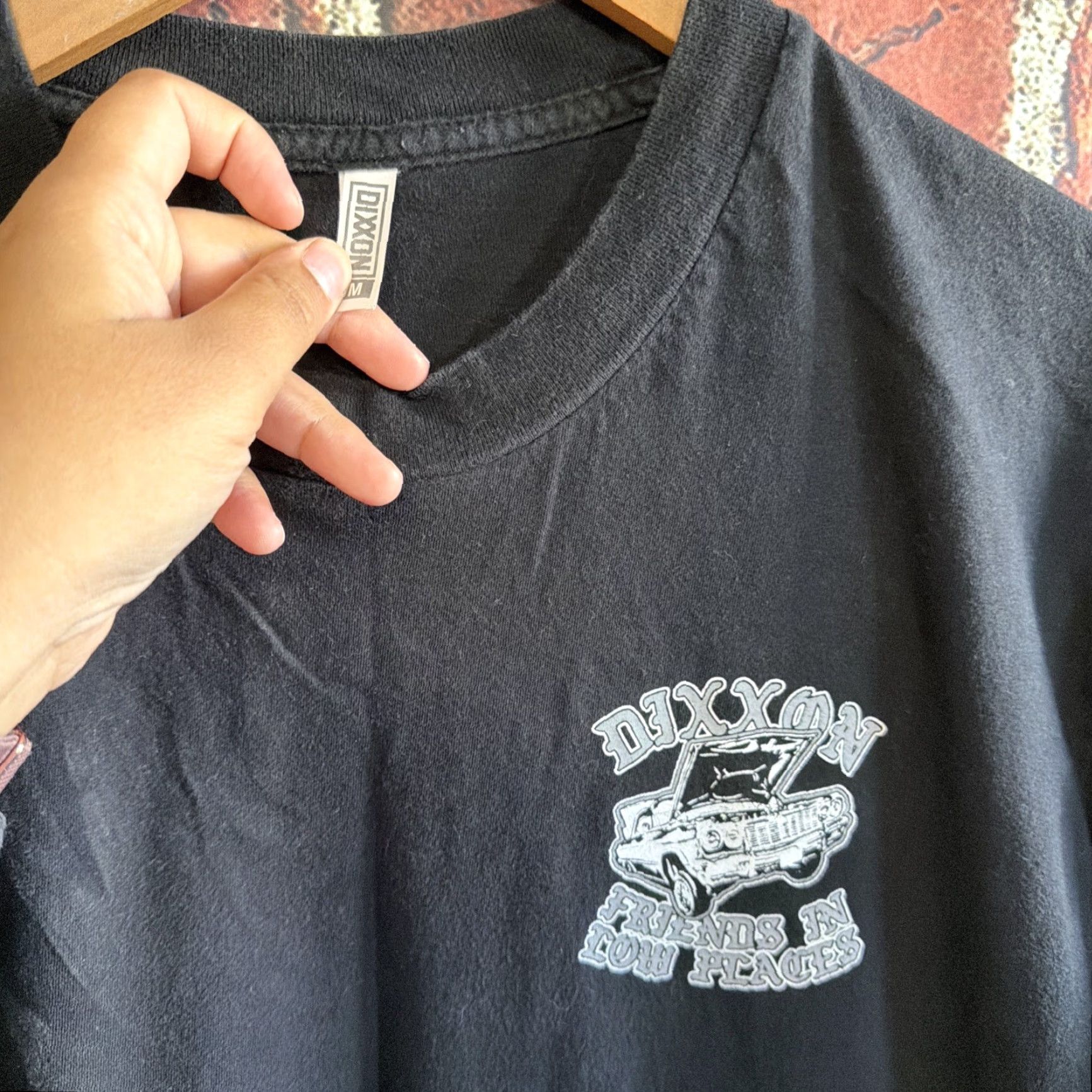 Vintage Dixxon Shirt Men's M Black White Friends in Low Places Graphic Truck Crew Neck Long Sleeve T-Shirt Cars, Truck Vintage: No Size US M / EU 48-50 / 2 - 2 Thumbnail