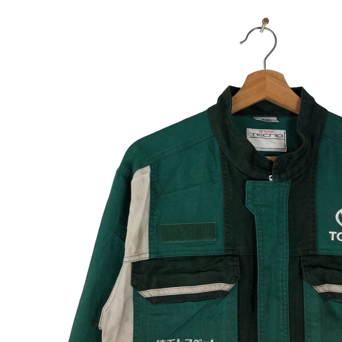 Japanese Brand 🔥90’s VINTAGE OVERALL TOYOTA TECNO WORKER BIG LOGO RACING Size US 32 / EU 48 - 5 Thumbnail