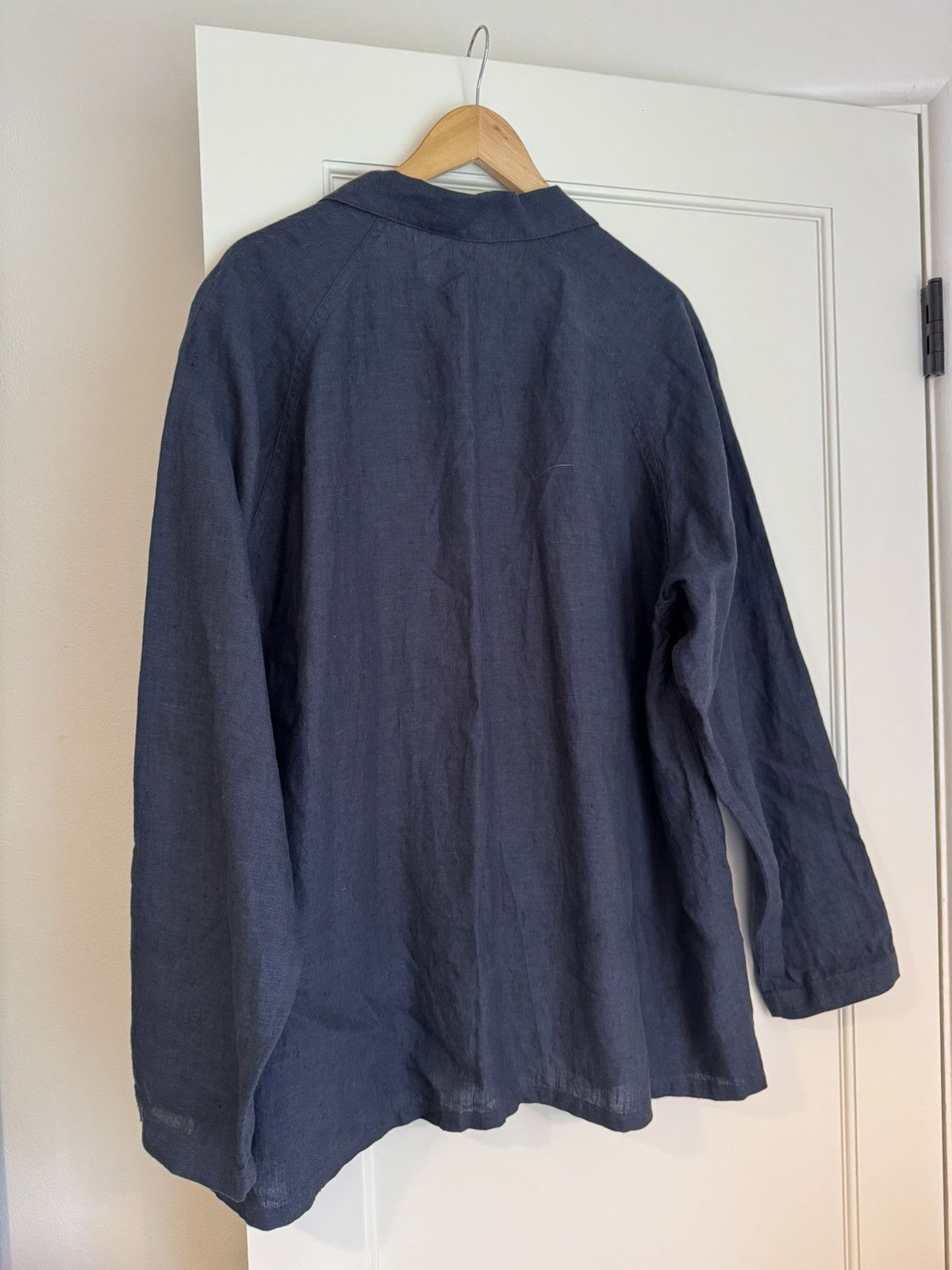 Muji Navy blue Muji linen button up Size US L / EU 52-54 / 3 - 3 Thumbnail