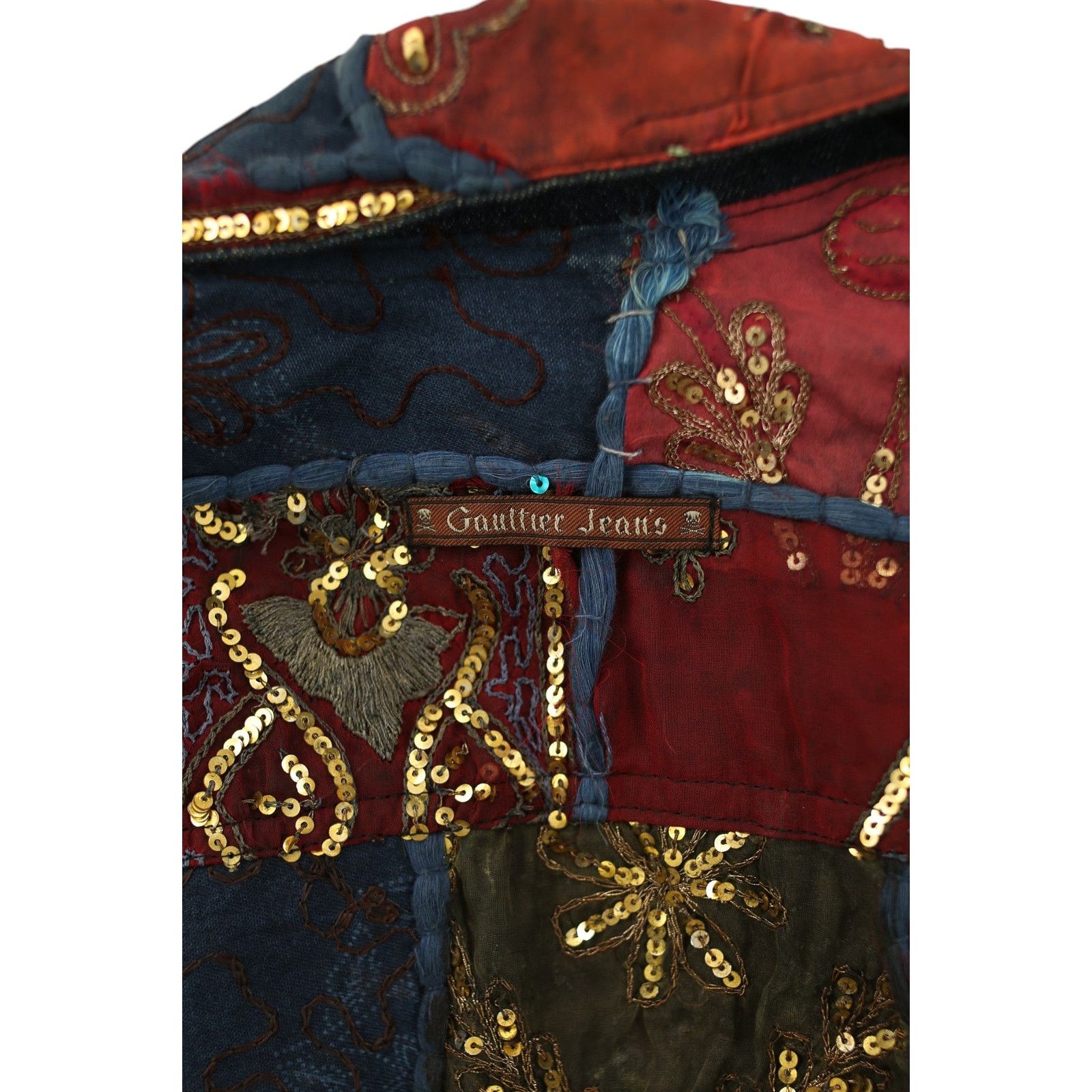Jean Paul Gaultier SS1999 Sequin Patchwork Trucker Jacket Size US S / EU 44-46 / 1 - 4 Thumbnail