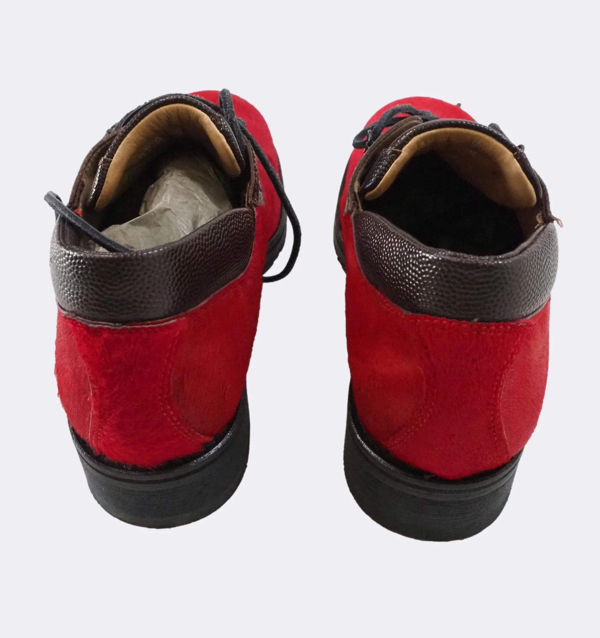 Dolce & Gabbana Dolce & Gabbana Maroon & Black Ponyhair Leather Shoes $1032 Size US 9 / EU 42 - 2 Thumbnail