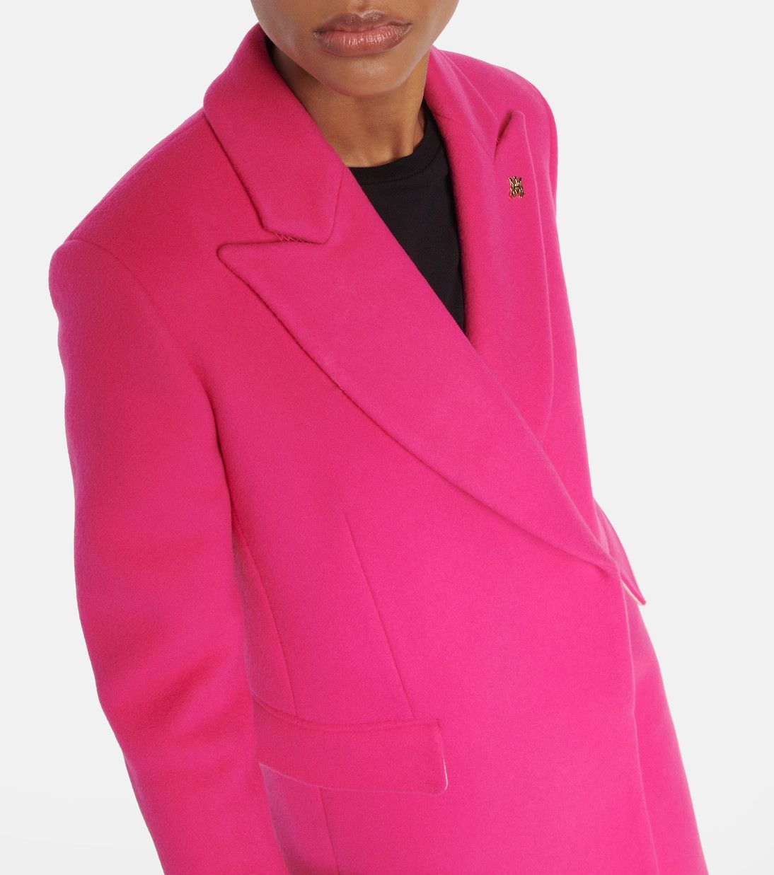 Amiri o1y0425 Coat in Fuchsia Size L / US 10 / IT 46 - 4 Thumbnail