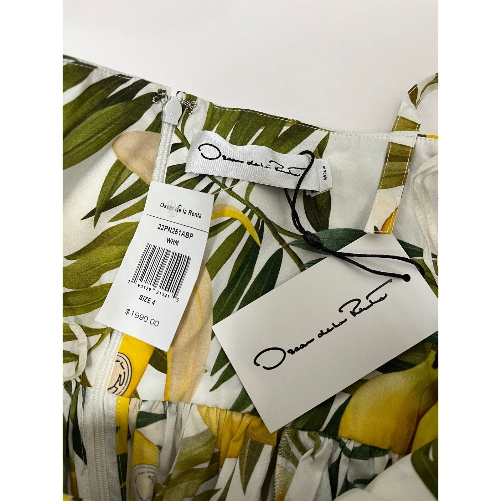 Oscar De La Renta NWT Oscar de la Renta Banana Print Mini Dress $1990 Retail Size S / US 4 / IT 40 - 4 Thumbnail