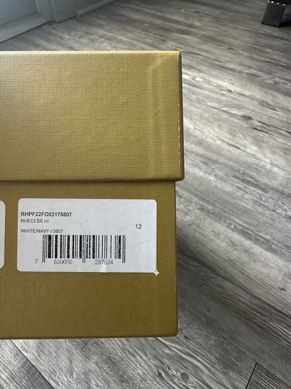 Rhude Rhude Rhecess Hi White/Navy Blue Size US 12 / EU 45 - 11 Thumbnail