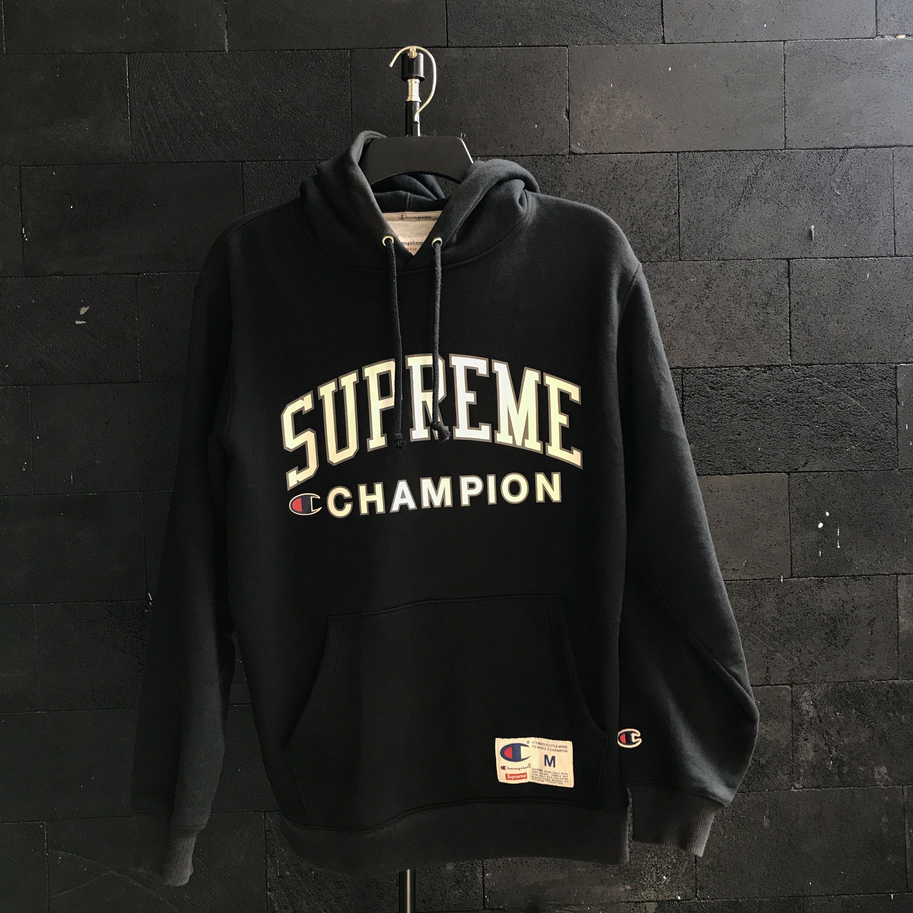 Logo Hoodie Supreme Champion Ss17 Supreme X Champion Logo Center