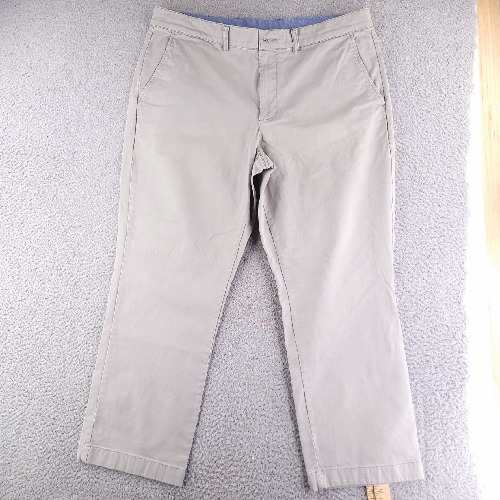Vintage LL Bean Pants Mens 38x27 Chino Relaxed Straight Gray Shirt? Size US 38 / EU 54 - 2 Thumbnail