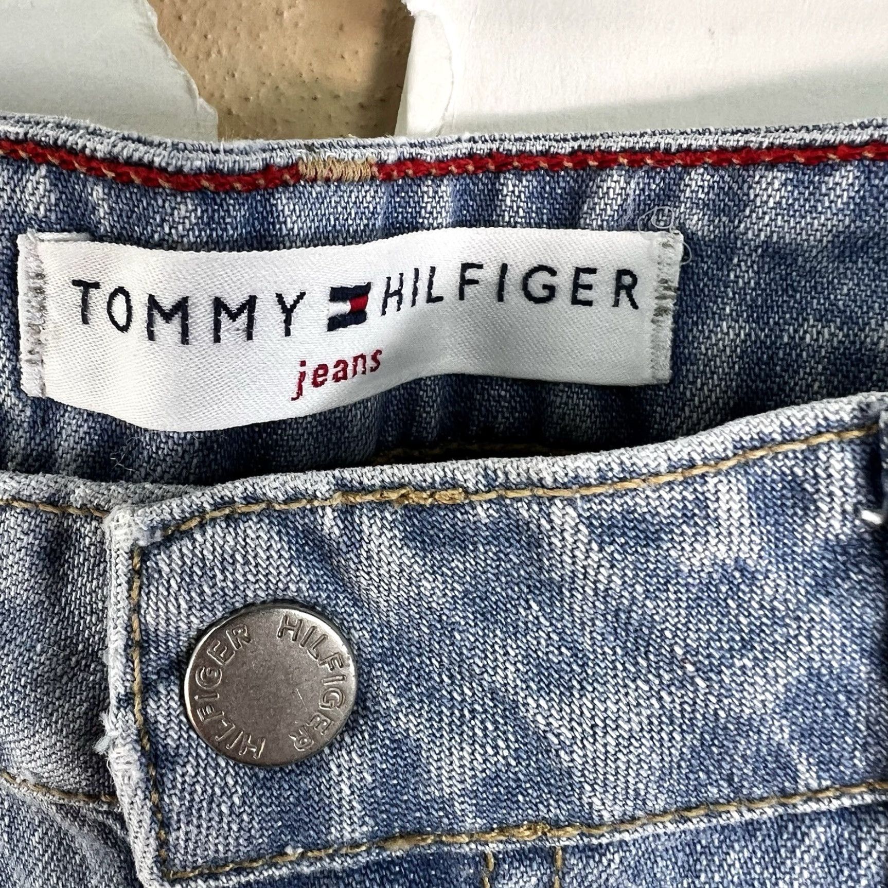 Tommy Hilfiger VINTAGE Tommy Hilfiger Carpenter Capri Denim Jeans Womens 4 Flag Pocket Streetwear Capris Size 27" / US 4 / IT 40 - 5 Thumbnail